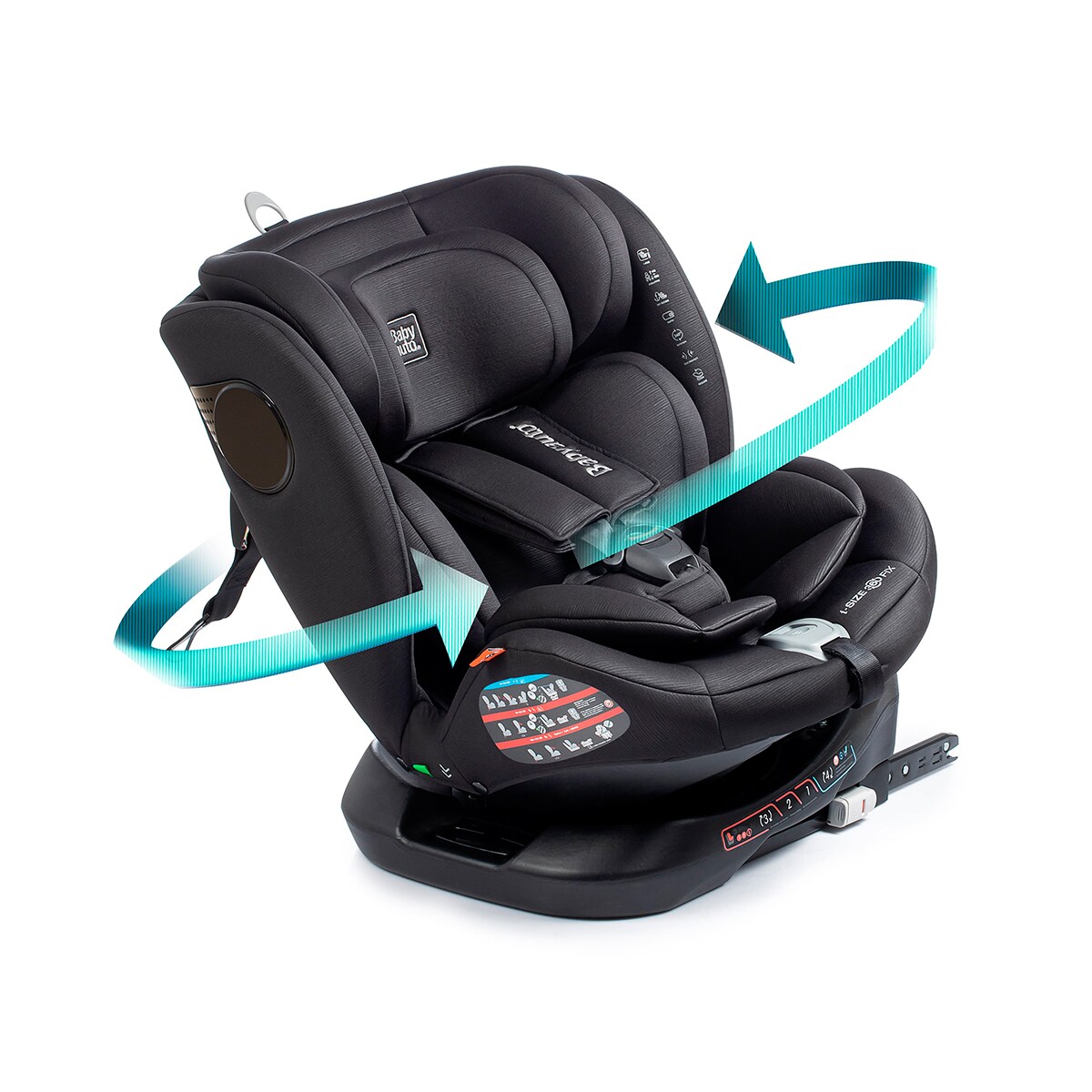 Silla de coche anura fix tt (40-150cm) Negro-10