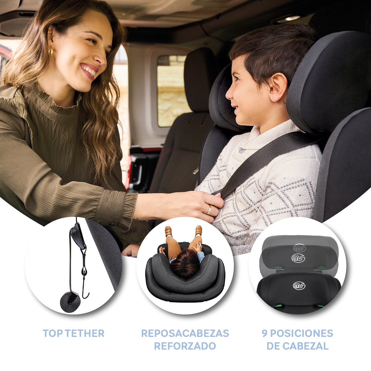 Silla de auto Bari I-Size (75-150cm) Gris-12