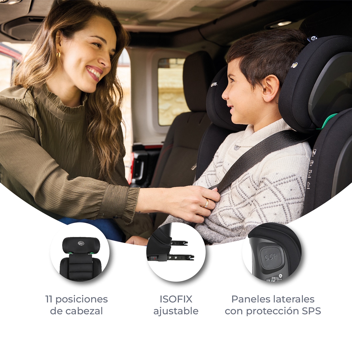 Silla de auto Beta I-Size (100-150cm) Negro-14