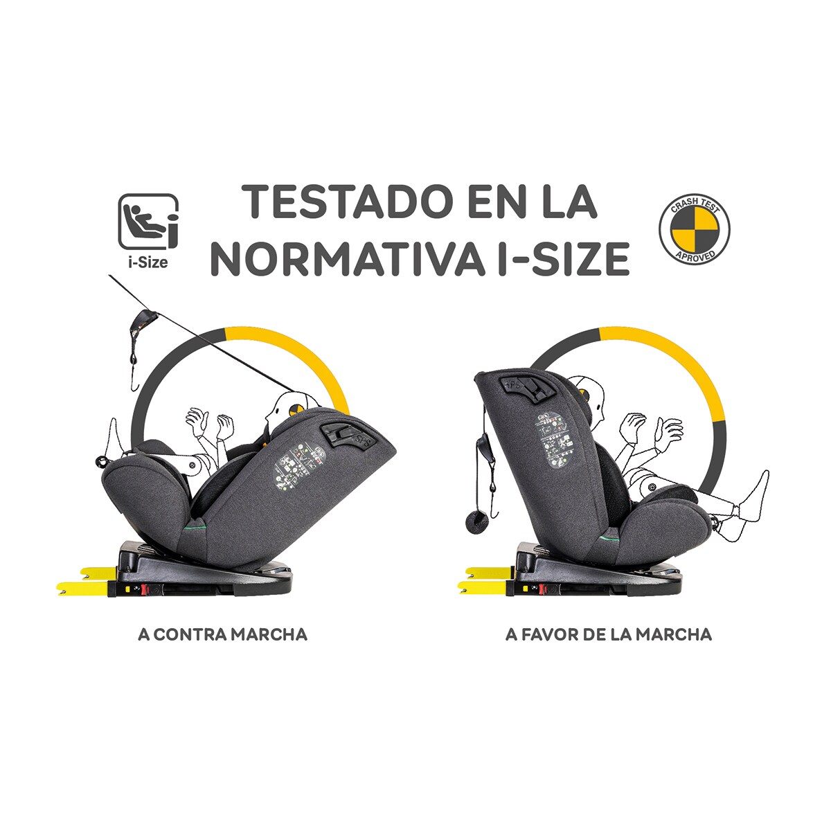 Silla de auto Corfú I-Size (40-150cm) Gris-15