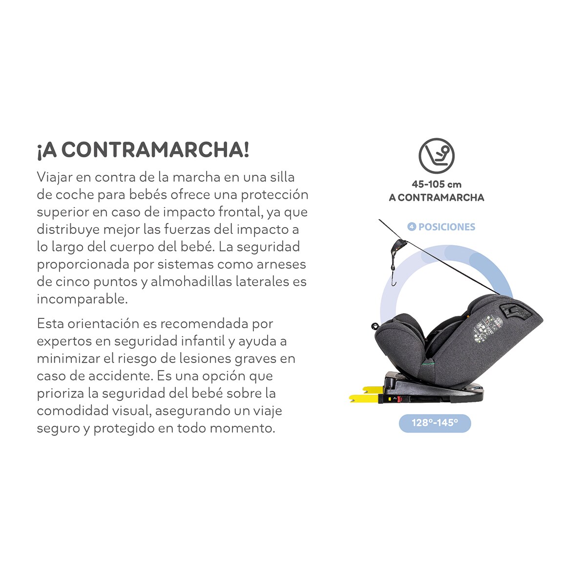Silla de auto Corfú I-Size (40-150cm) Gris-18