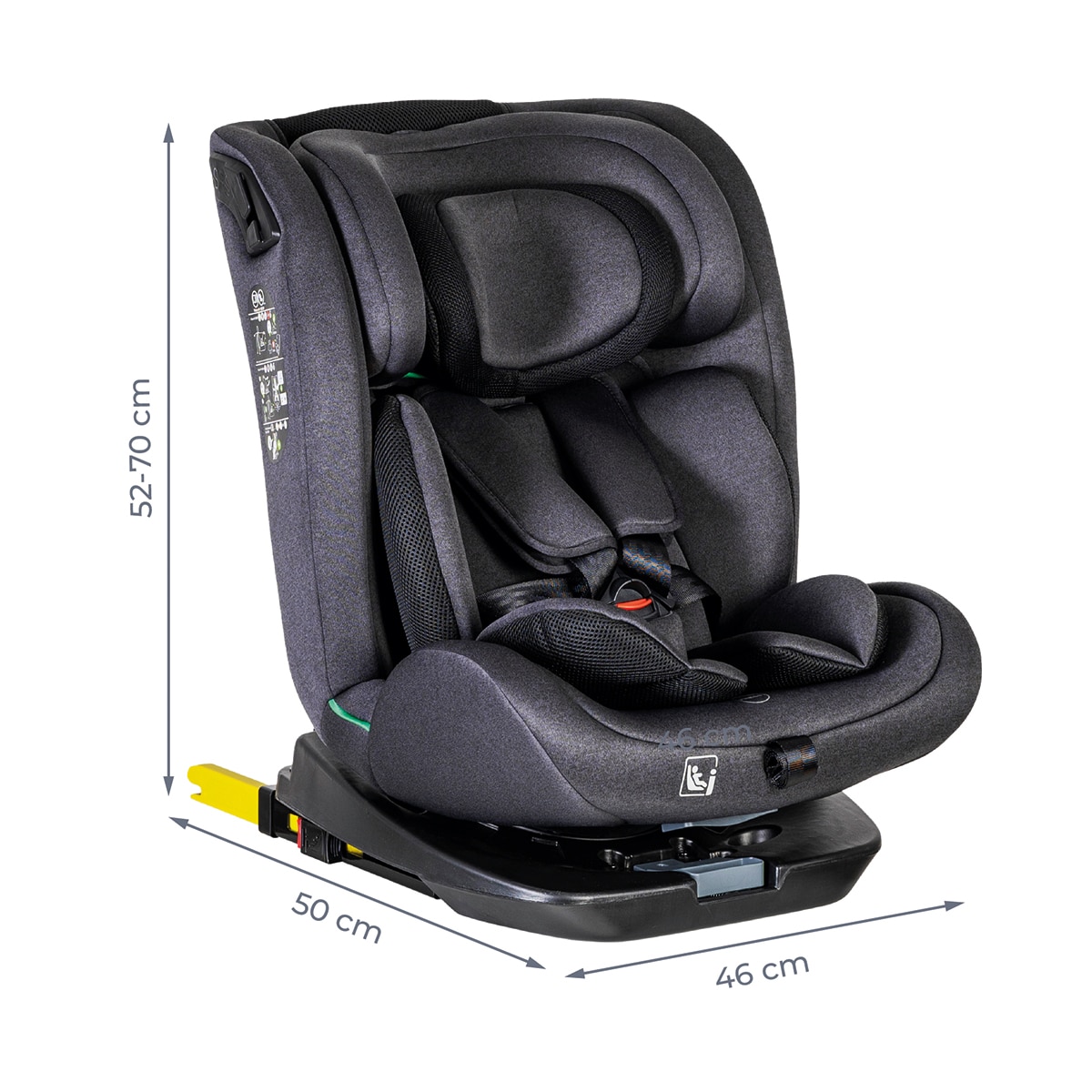 Silla de auto Corfú I-Size (40-150cm) Gris-26