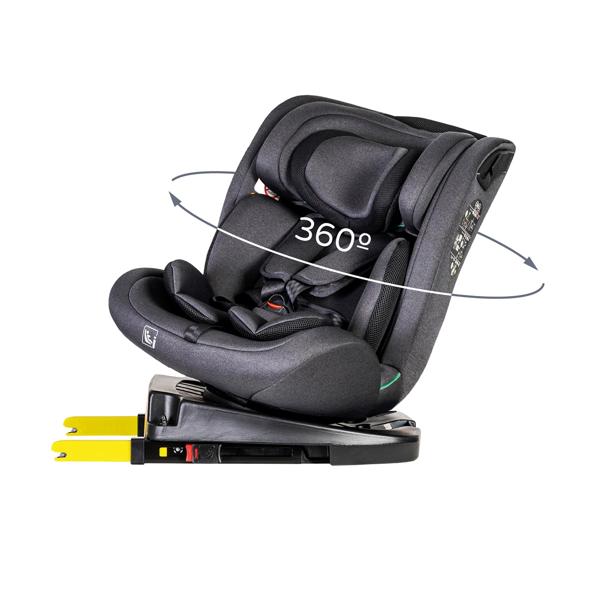 Silla de auto Corfú I-Size (40-150cm) Gris-28