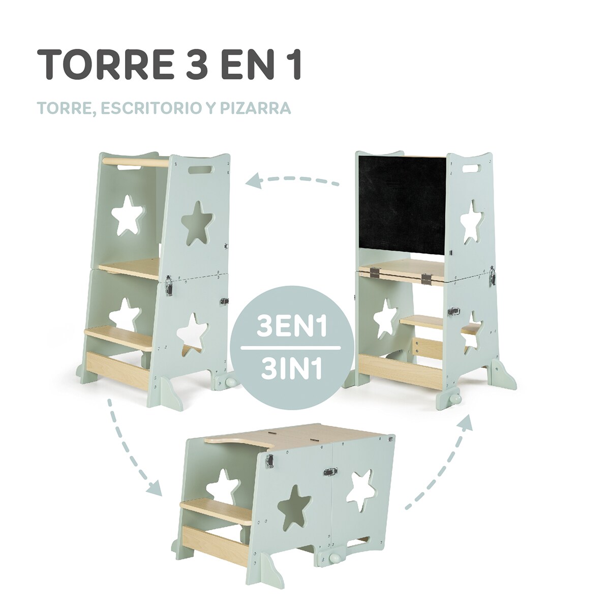 Torre de aprendizaje learn up Verde-10