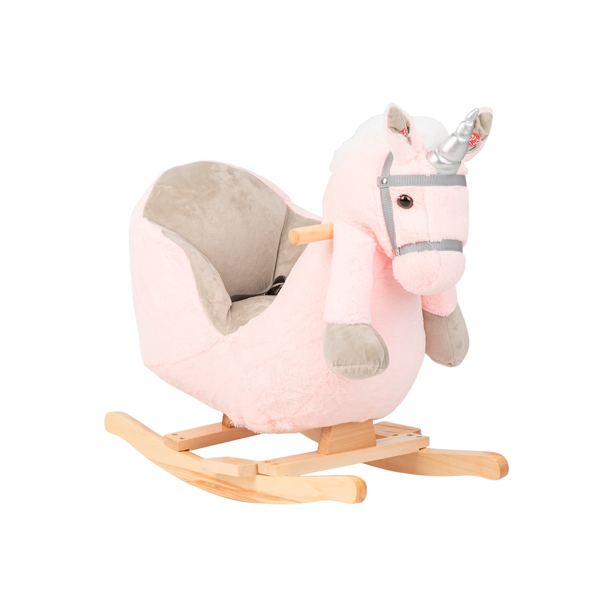 Balancín Kikkaboo Horse con sonido Rosa-1