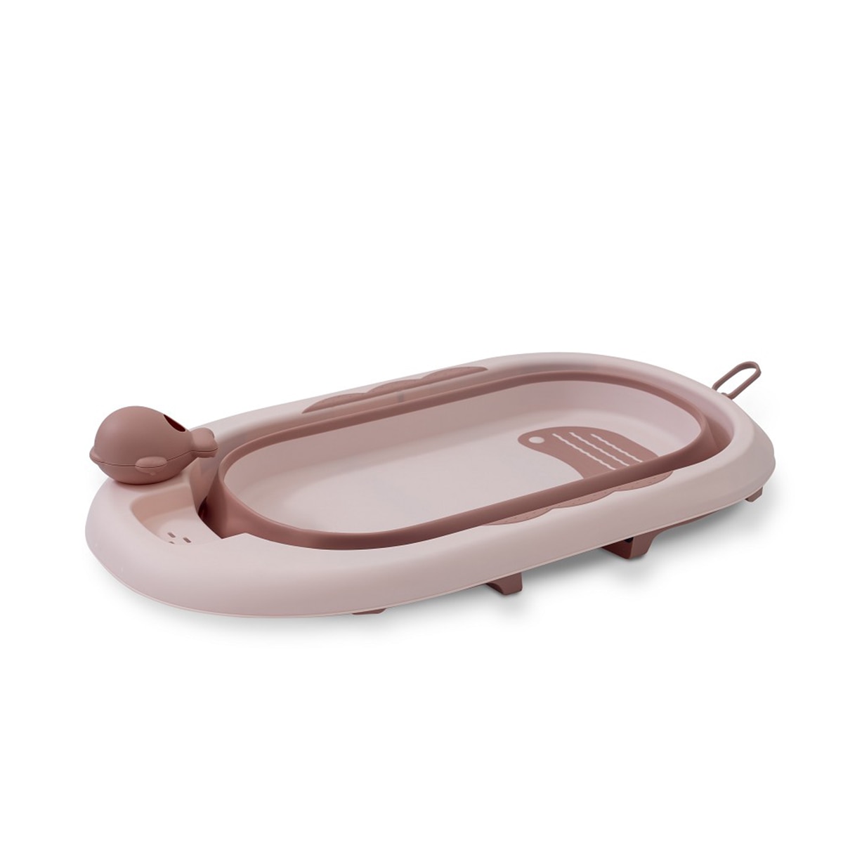 Bañera plegable con taza
para enjuague Rosa Interbaby Rosa-2