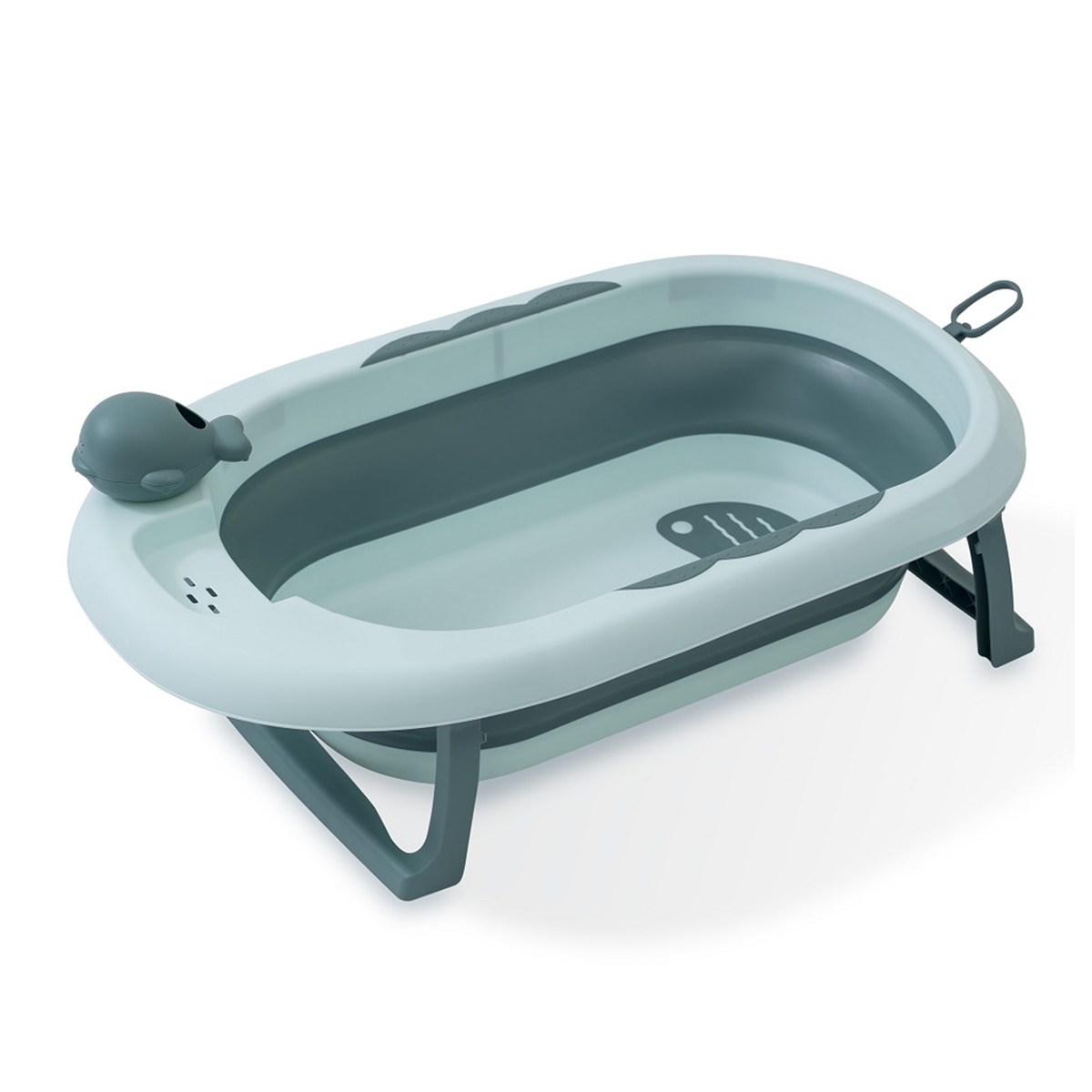 Imagen 0 de Bañera plegable con taza
para enjuague Verde Interbaby