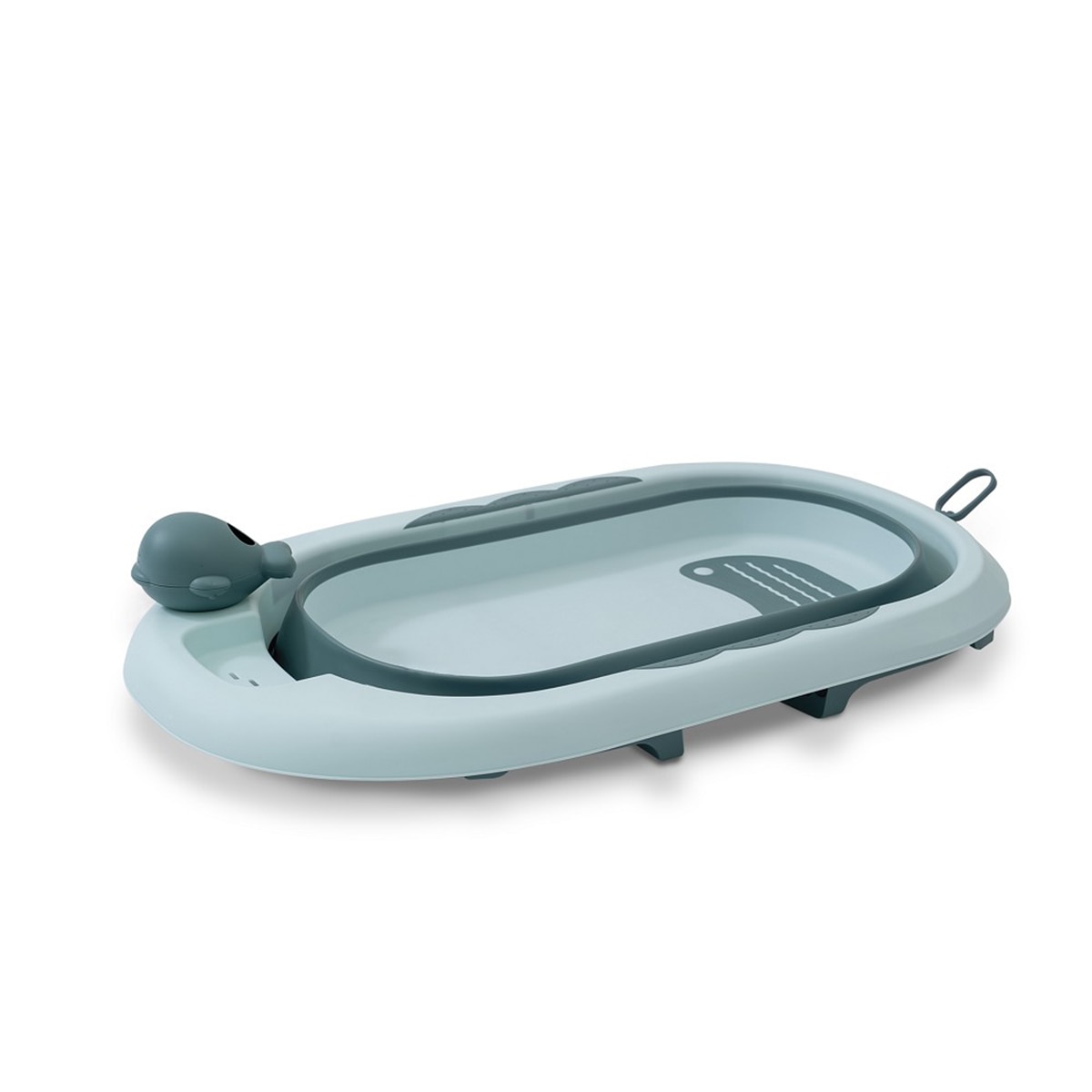 Bañera plegable con taza
para enjuague Verde Interbaby Verde-2