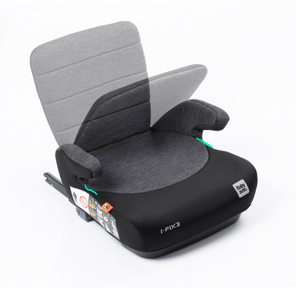 Alzador DOKA I-Size Ifix (125-150 cm) Negro-8