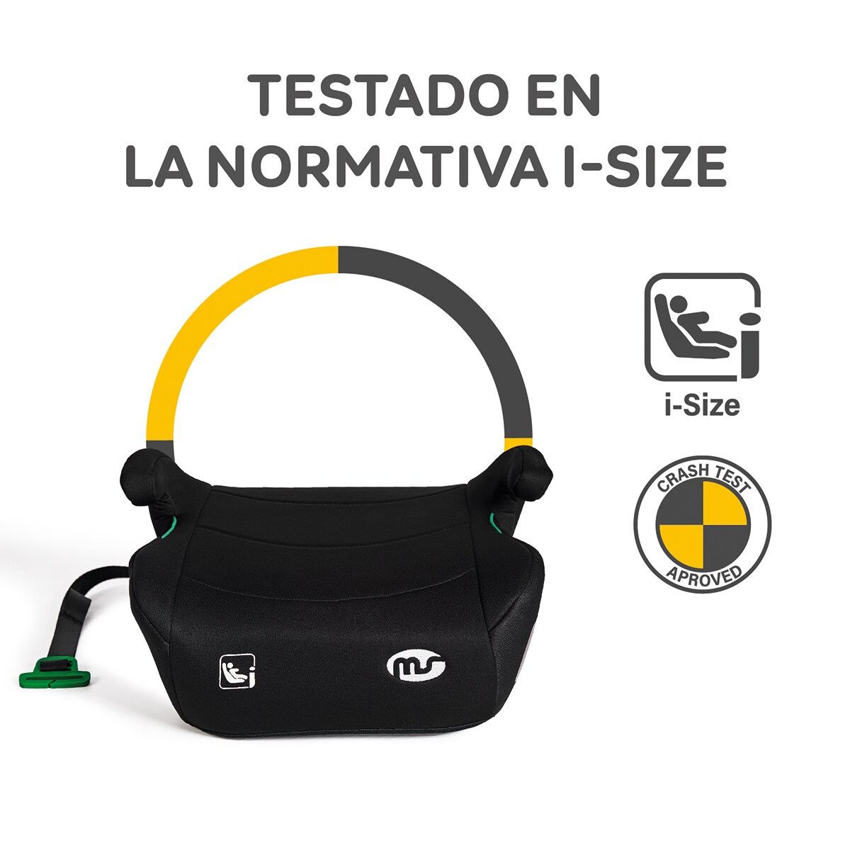 Alzador 835A  I-Size sin isofix (125-150cm) Negro-9