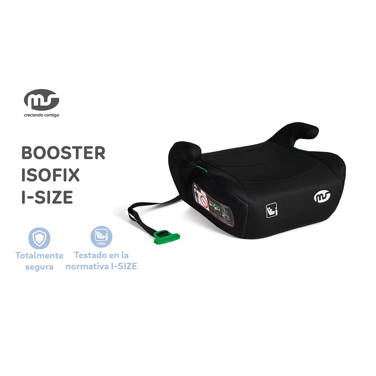 Alzador 835A  I-Size sin isofix (125-150cm) Negro-12