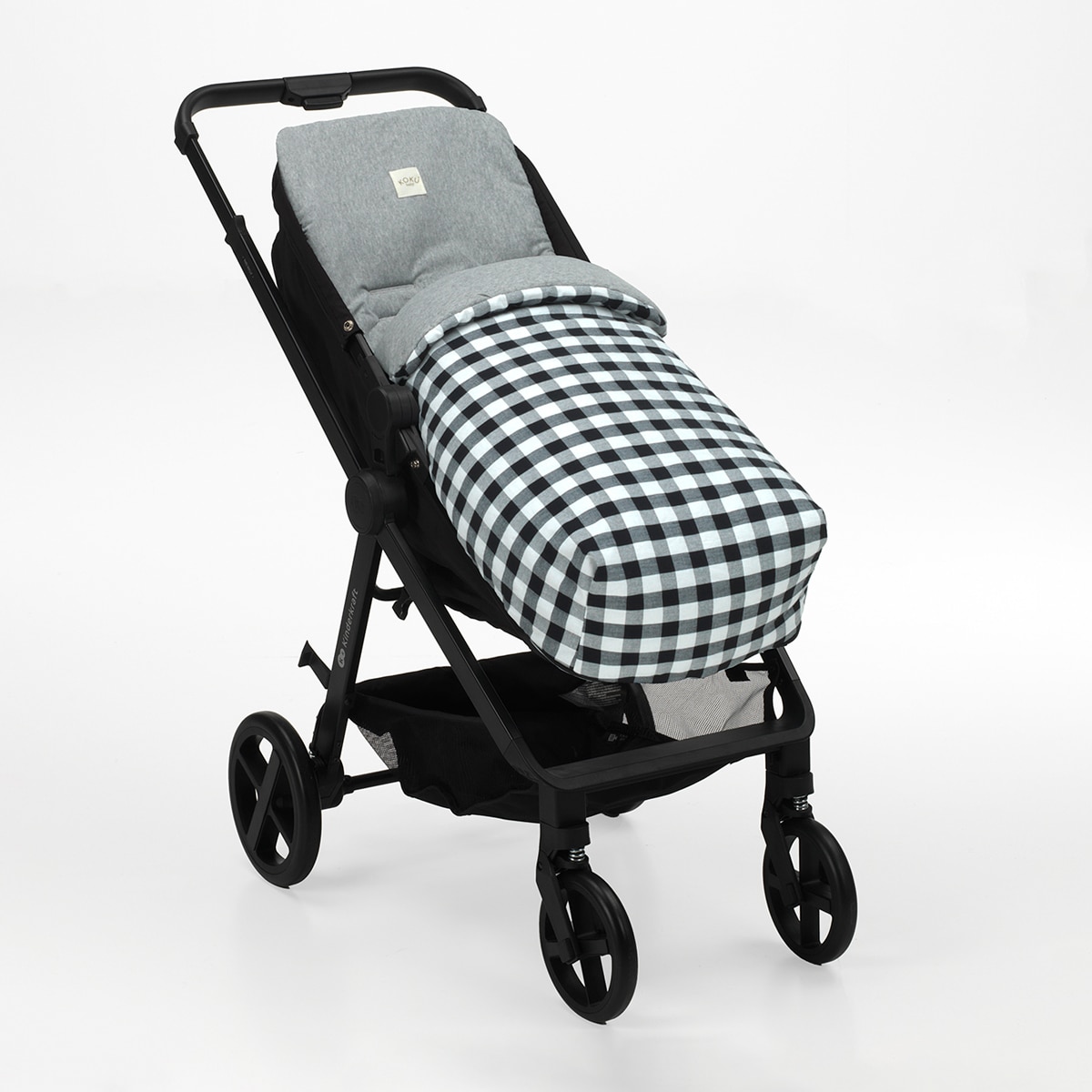 Imagen 0 de Saco para silla de paseo cuadro vichy Negro / Blanco