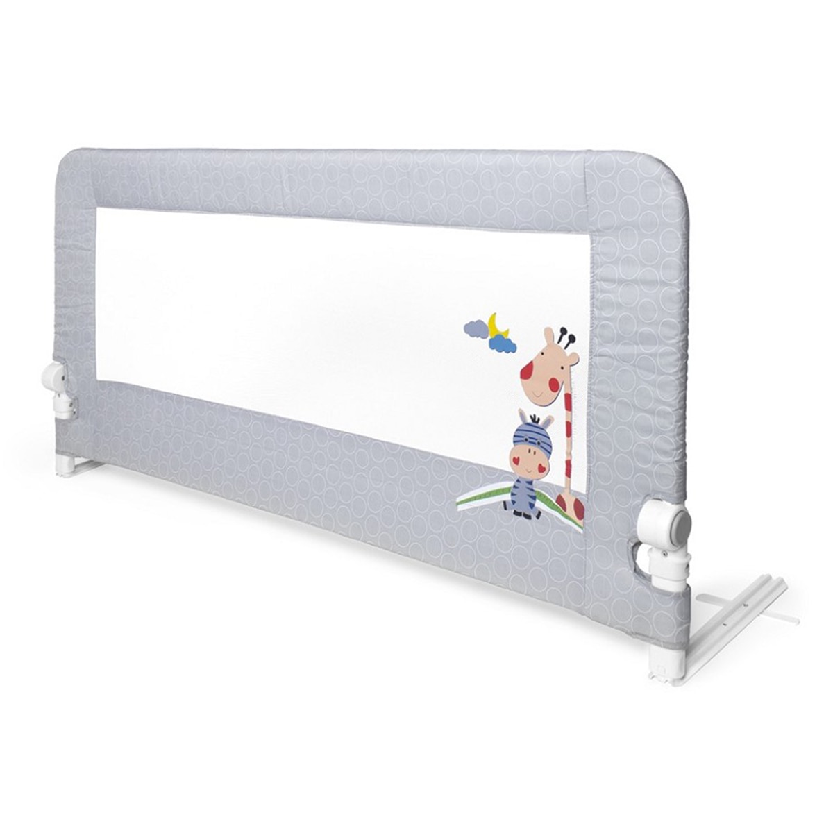 Barrera de Seguridad Interbaby abatible para Cama (150 cm.) Jirafa gris Gris-1