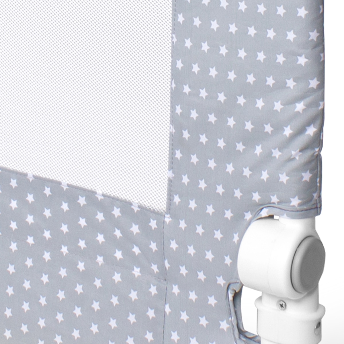 Barrera de Seguridad Interbaby abatible para Cama (90 cm.) Estrellas gris Gris-2