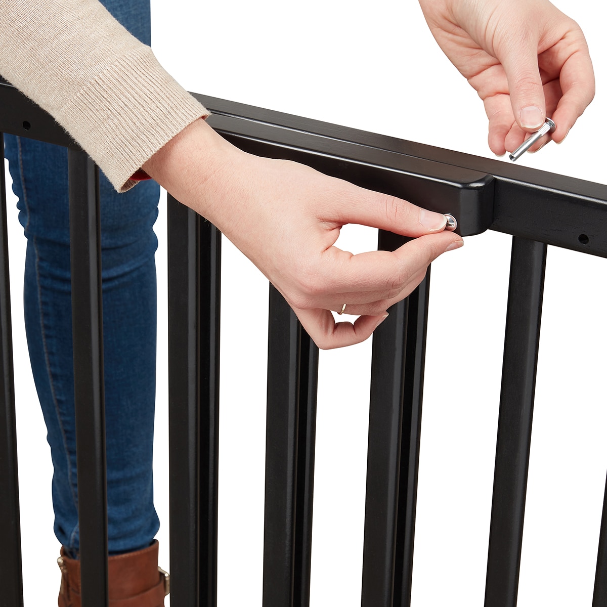 Barrera de Seguridad Badabulle Deco Pop para puerta negro Negro-7