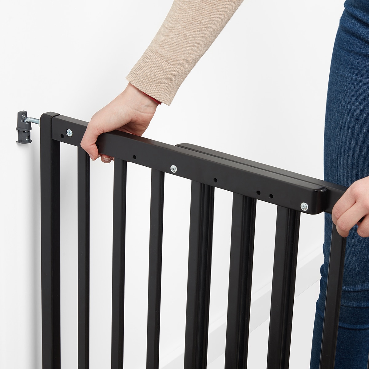 Barrera de Seguridad Badabulle Deco Pop para puerta negro Negro-8