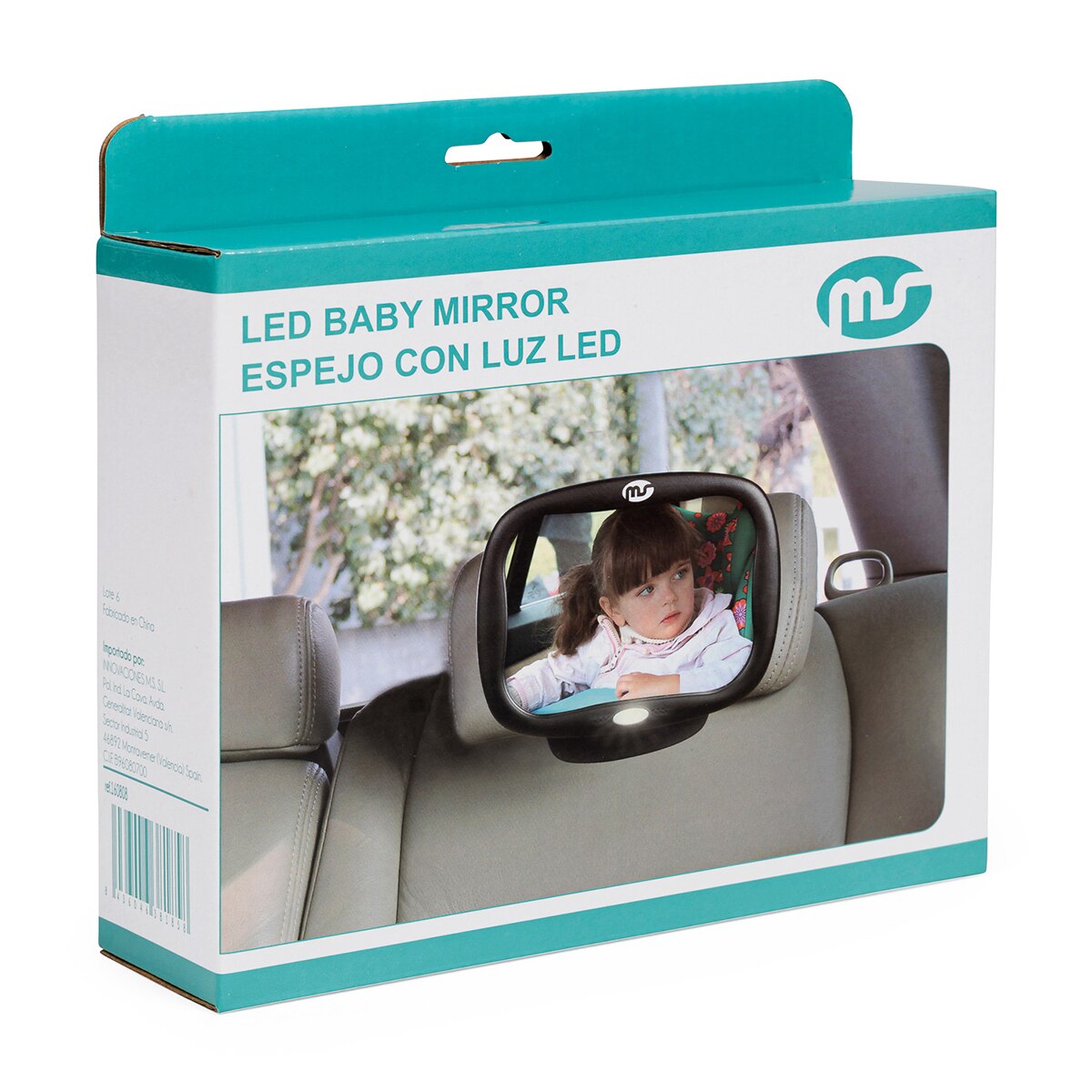 Espejo retrovisor con luz Innovaciones MS negro Negro-5