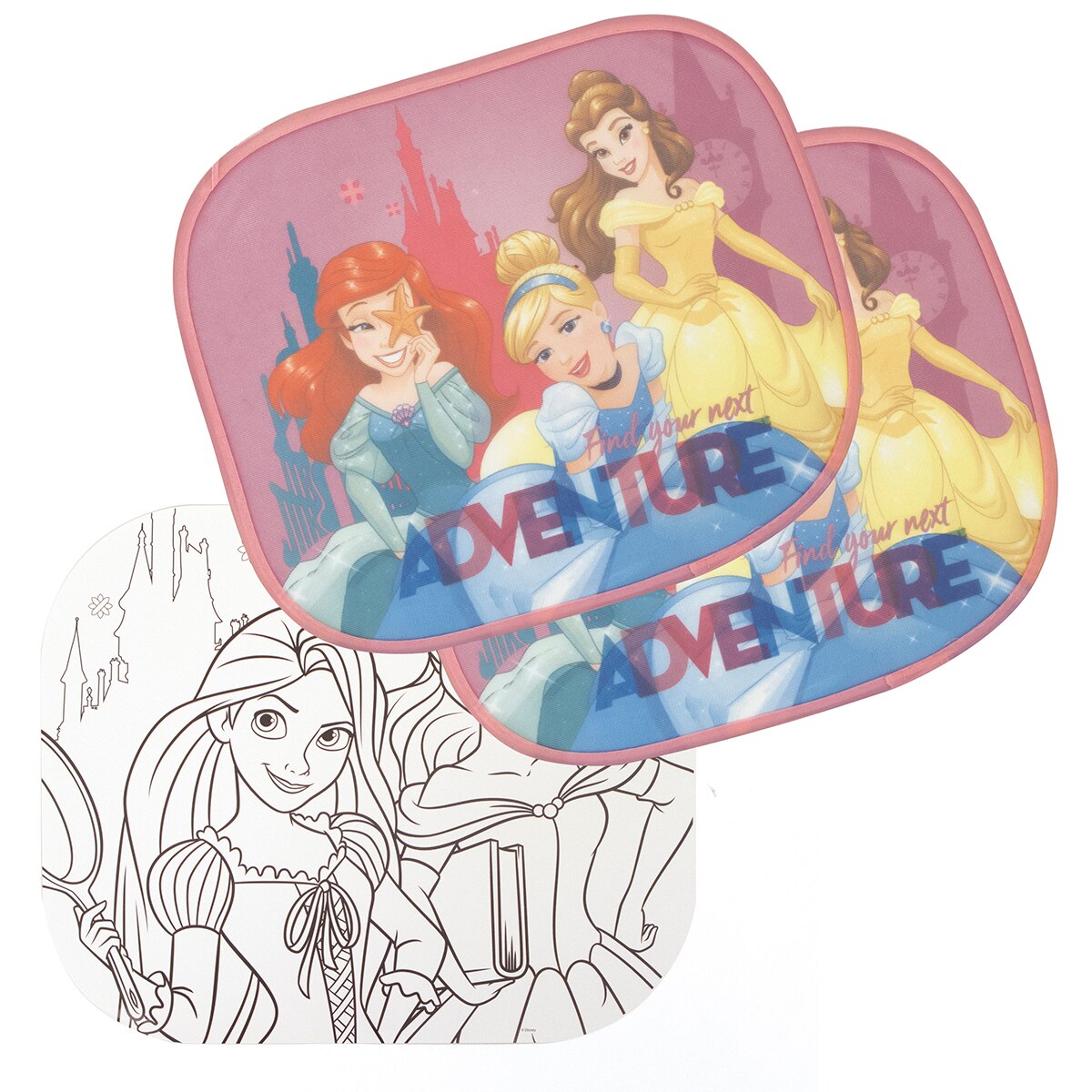 Set 2 viseras sol+lamina Princess Rosa-2