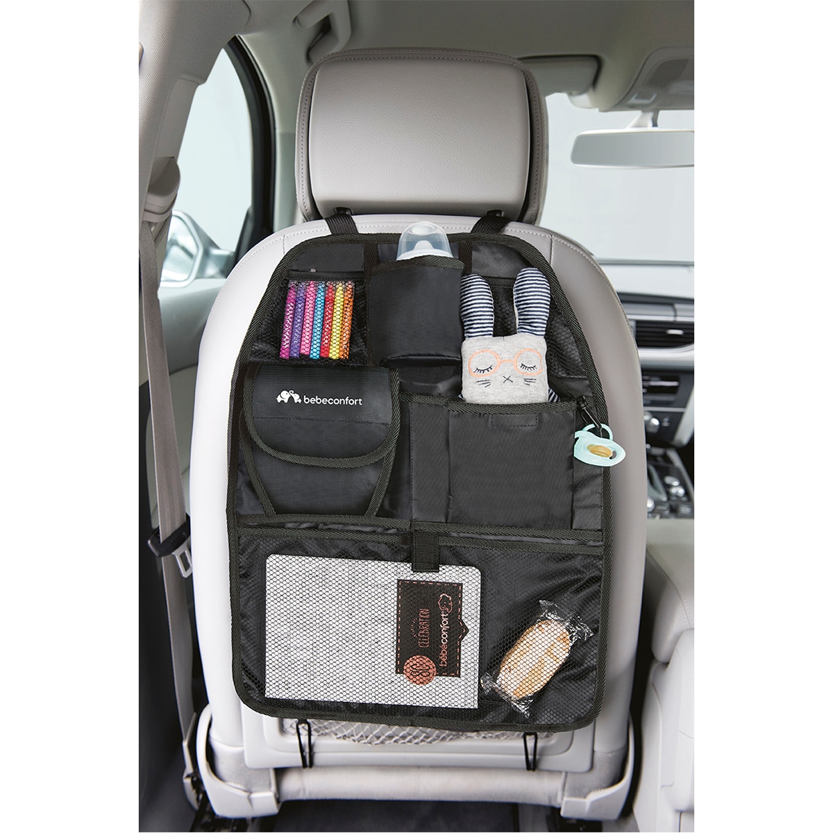 Organizador para asiento trasero, 0meses+, color Black Negro-3