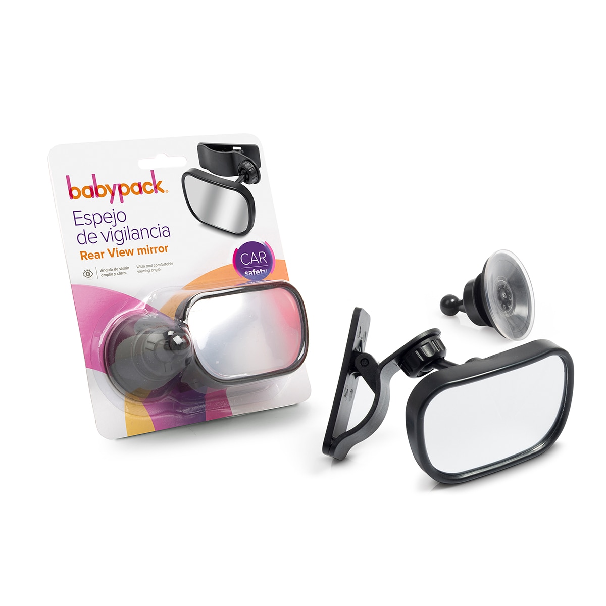 Espejo delantero de vigilancia babypack Negro-4