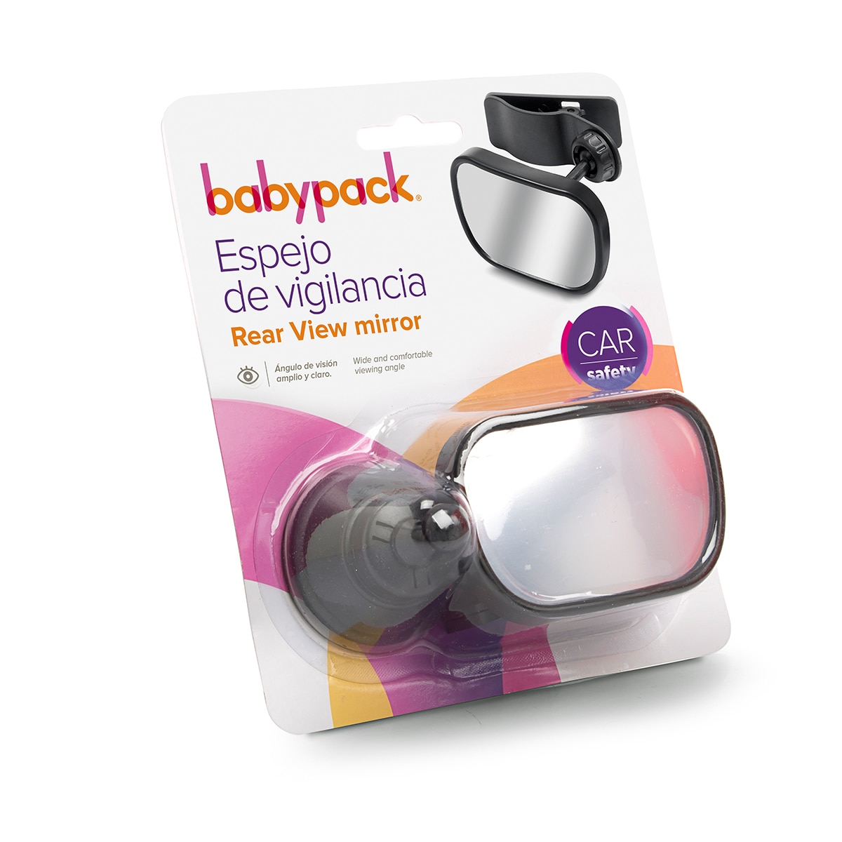 Espejo delantero de vigilancia babypack Negro-5