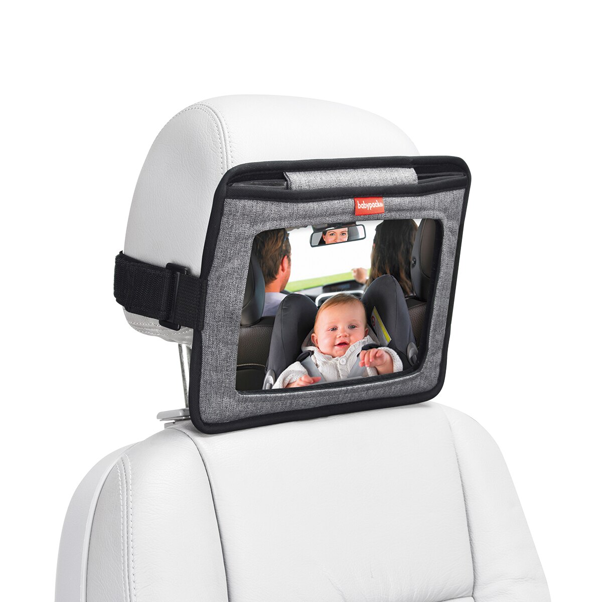 Espejo trasero + funda ipad babypack Gris-6