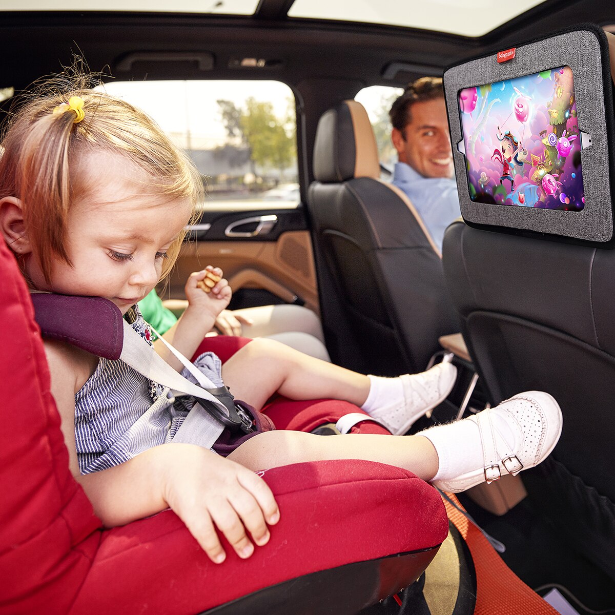 Espejo trasero + funda ipad babypack Gris-7