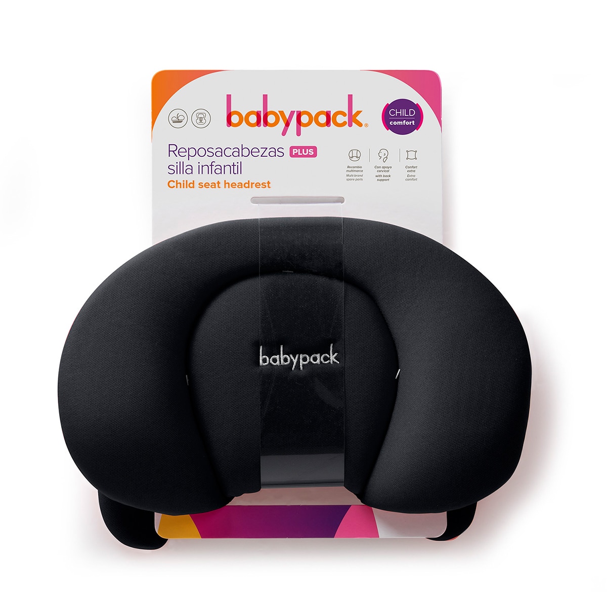 Reposacabezas infantil plus babypack Negro-7