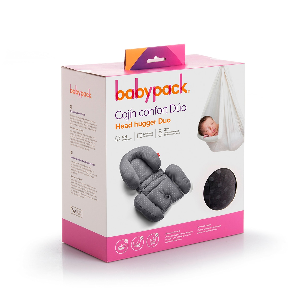 Colchoneta para silla infantil babypack Negro-4