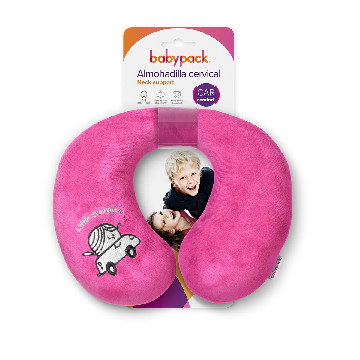 Almohadilla cervical babypack Rosa-2