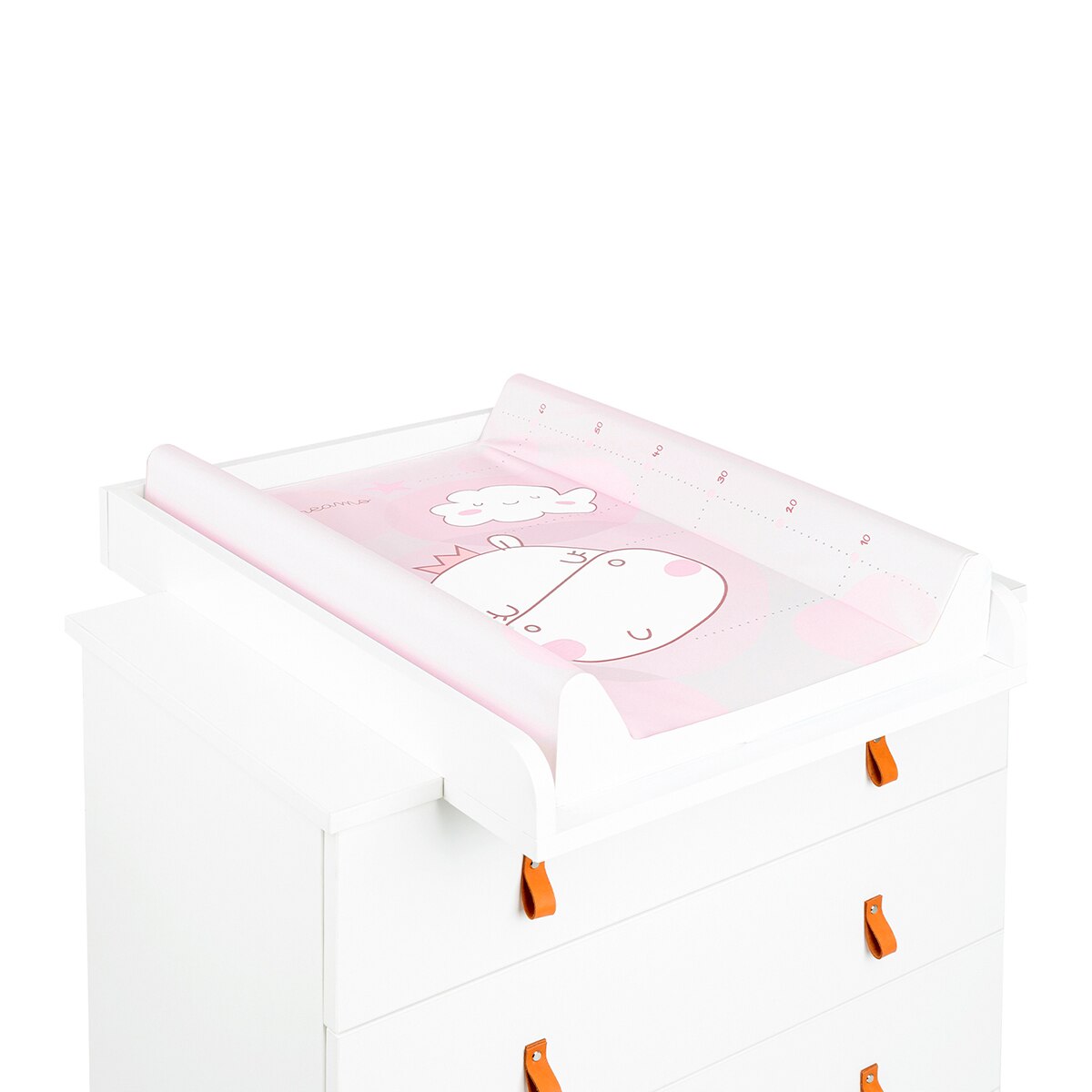Cambiador vestidor Duro Kikaboo Hippo Rosa-3