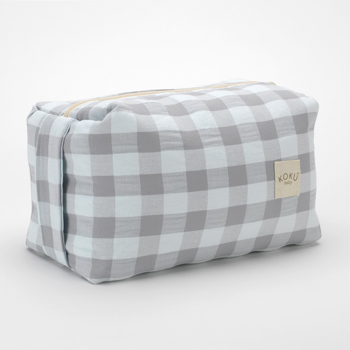 Neceser cuadro vichy Gris / Blanco Gris-1