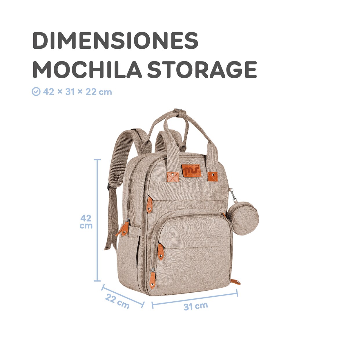 Mochila Storage Marrón-13