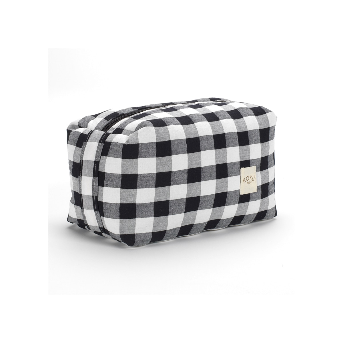 Neceser cuadro vichy Negro / Blanco Negro-1