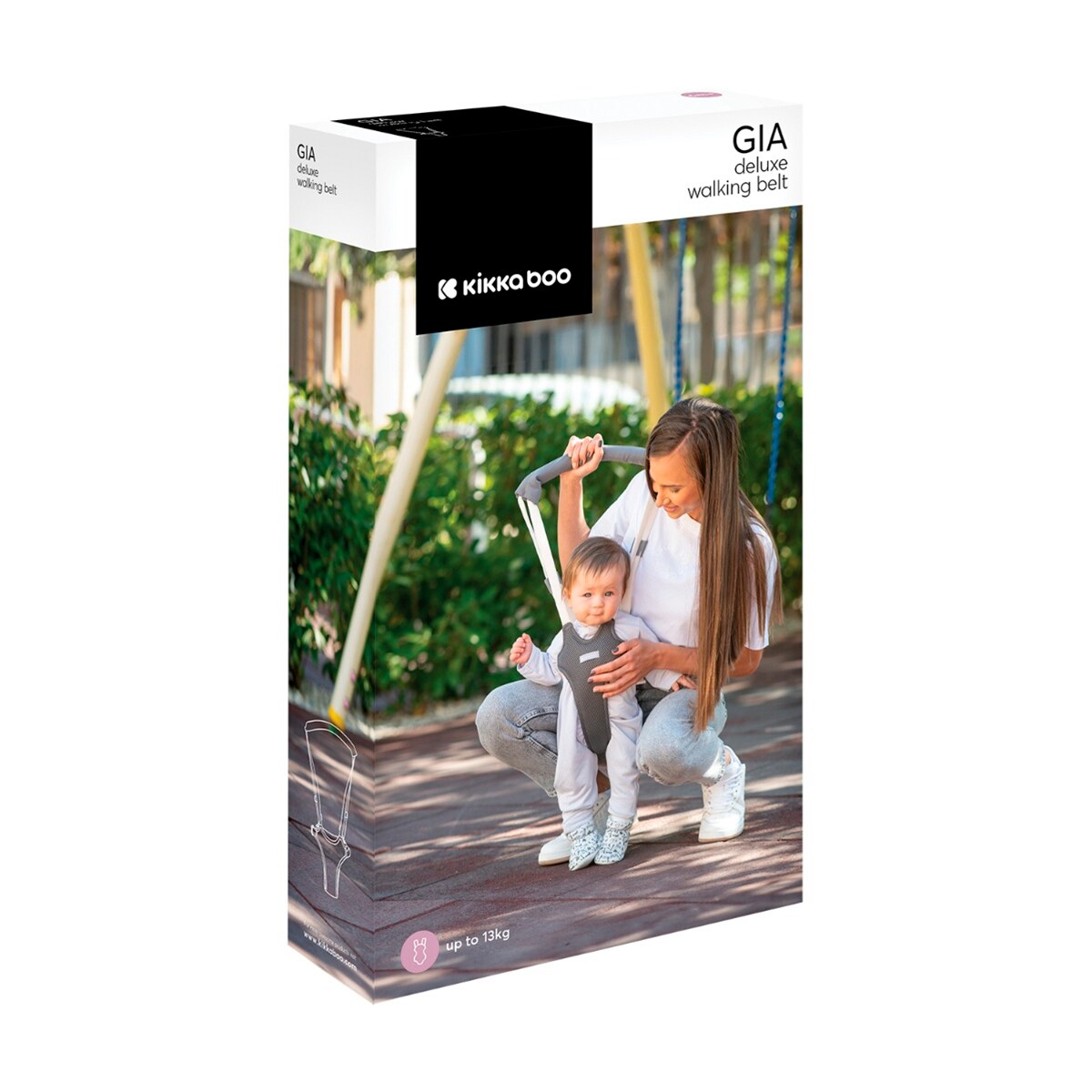 Arnés bebé para caminar Gia Mesh Gris-2