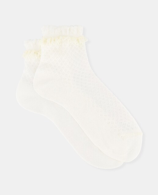 Calcetín ceremonia puntilla de niña