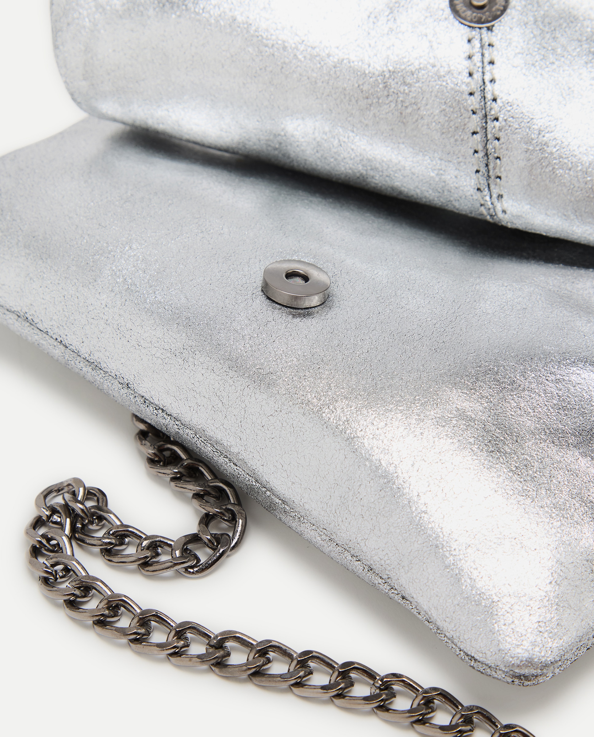 Bolso plateado con cadeneta - Coconut El Corte Inglés - Plata vieja Plata vieja-3