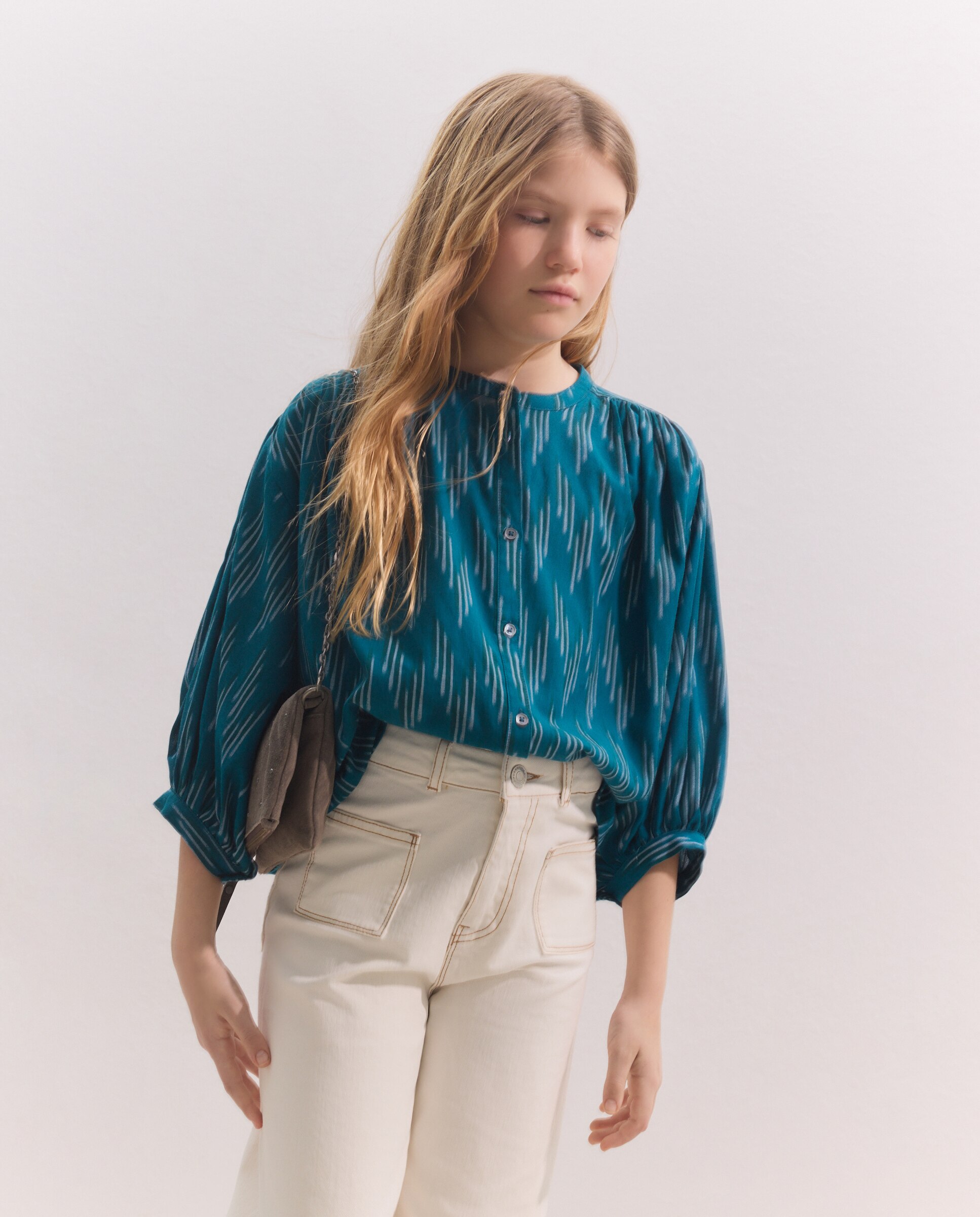 Blusa manga corta con estampado fantasía de niña - Coconut El Corte Inglés - Azul Azul-2