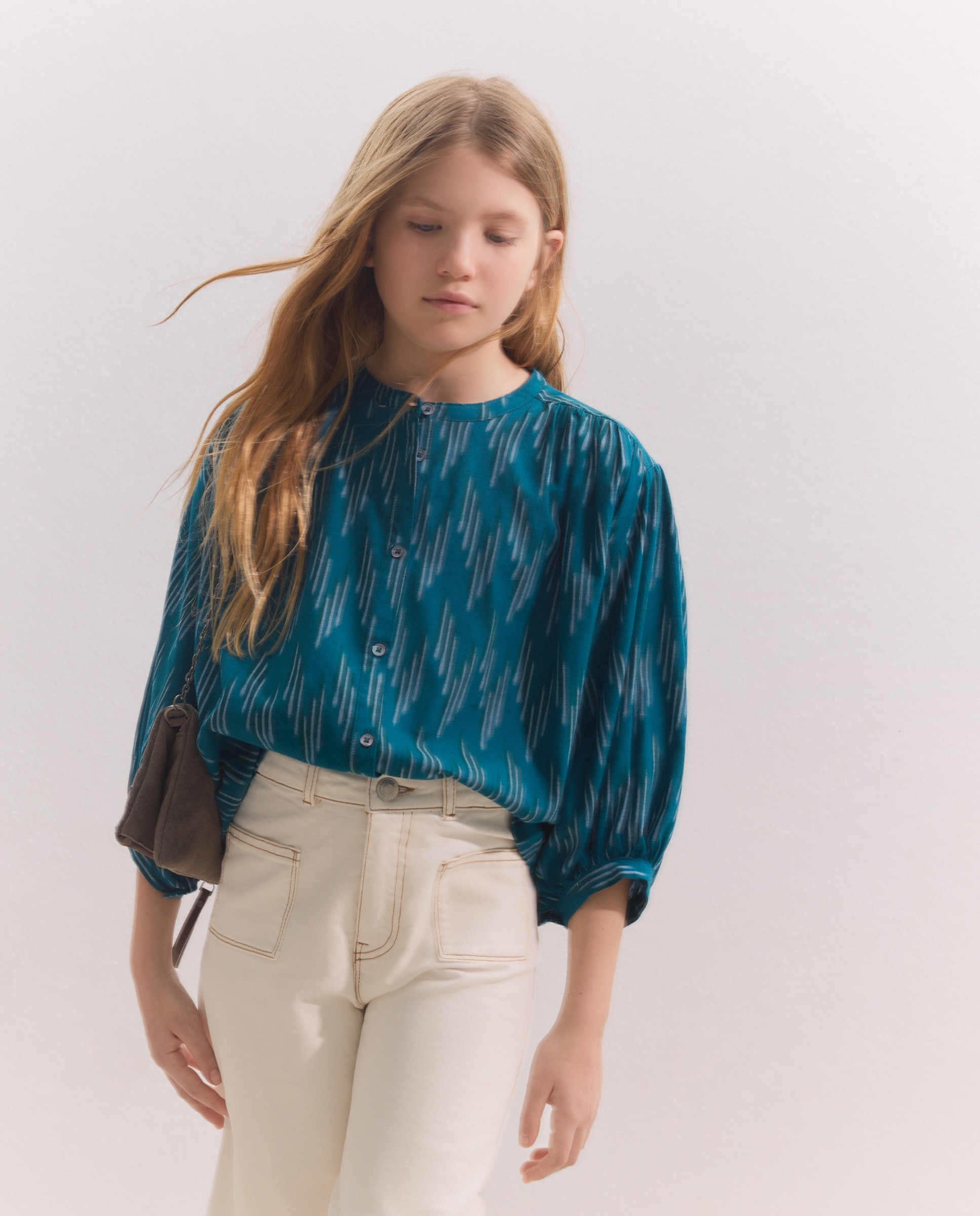Blusa manga corta con estampado fantasía de niña - Coconut El Corte Inglés - Azul Azul-4