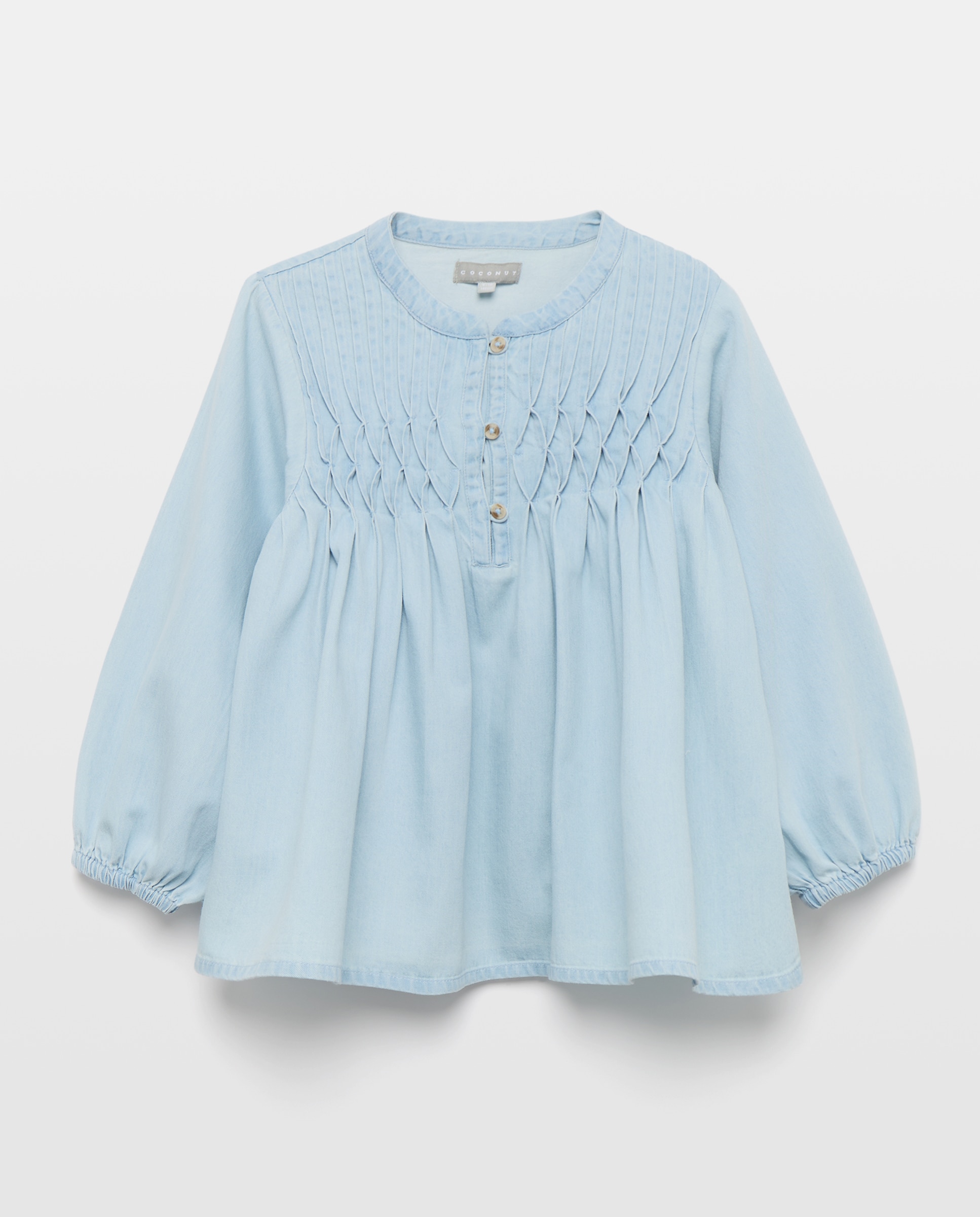 Blusa de Manga Curta com Pregas e Ganga Bleach Coconut El Corte Inglés 490 Petróleo-4