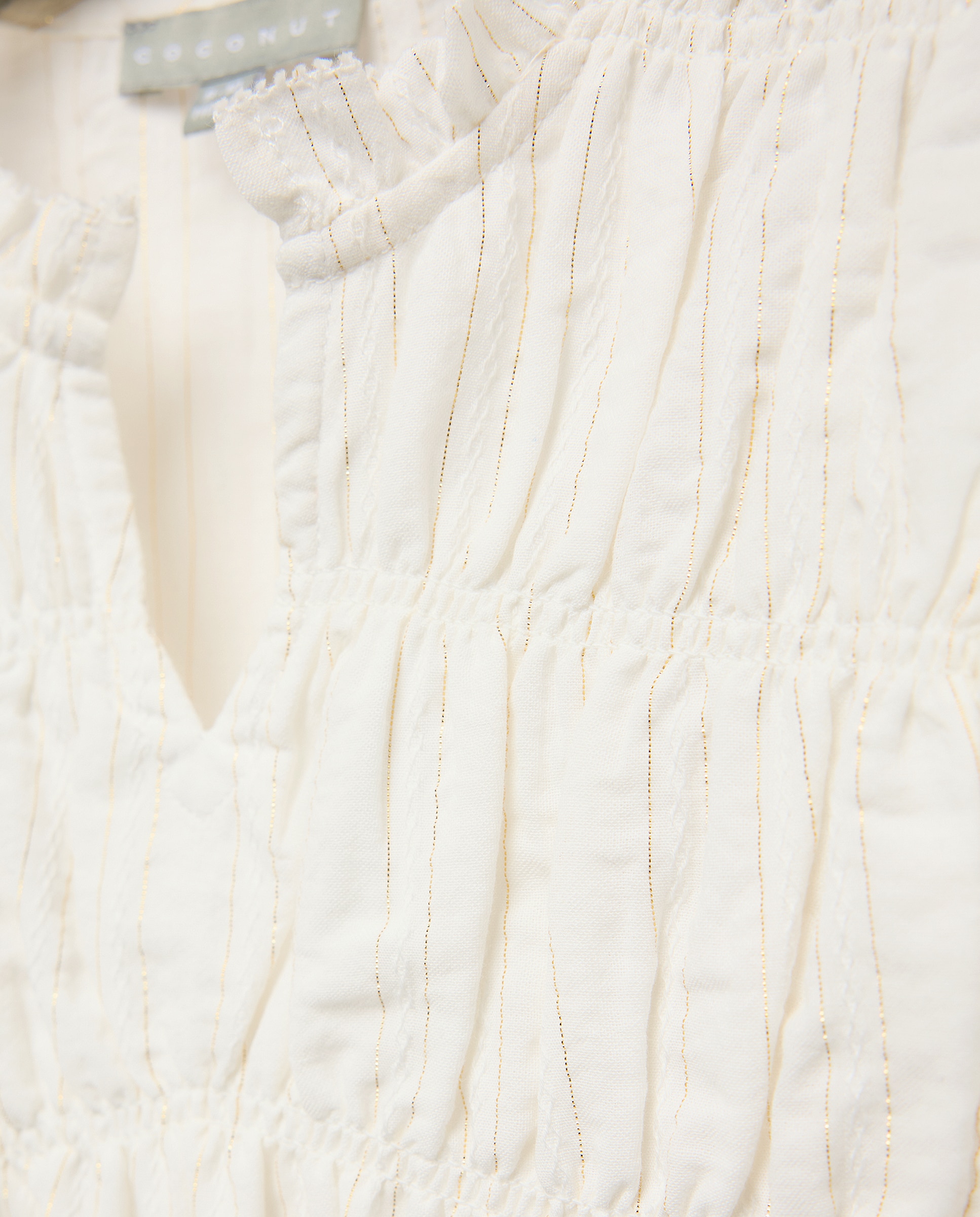Blusa de Manga Comprida com Folhos Coconut El Corte Inglés 120 Cru-5