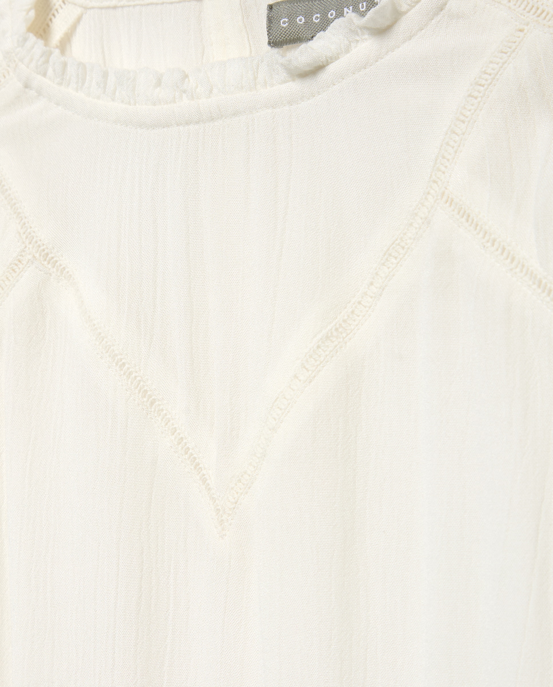 Blusa manga larda viscosa y volantes de niña - Coconut El Corte Inglés - Blanco roto Blanco roto-6