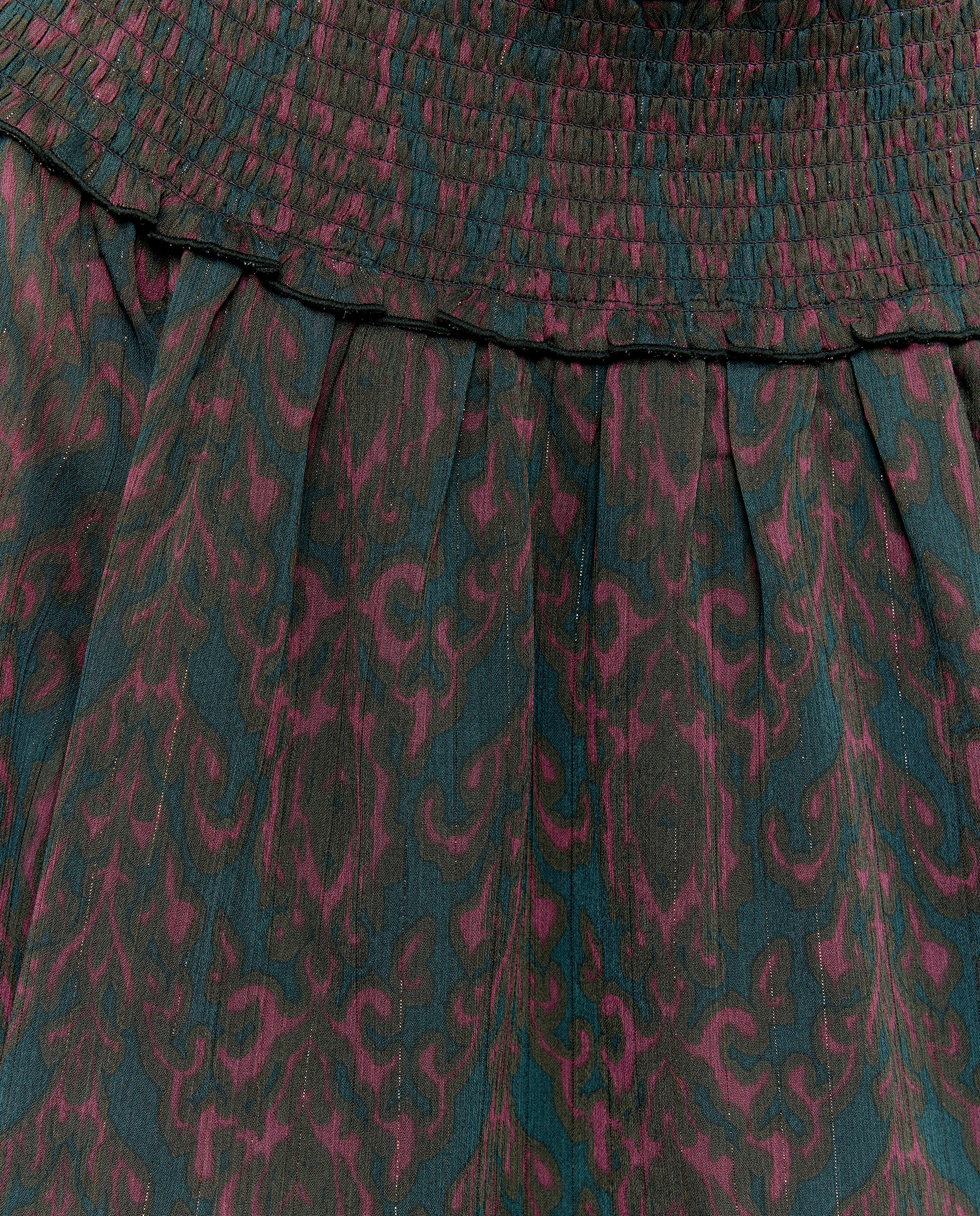 Blusa de Manga Comprida com Decote Caicai e Estampado Verde-5