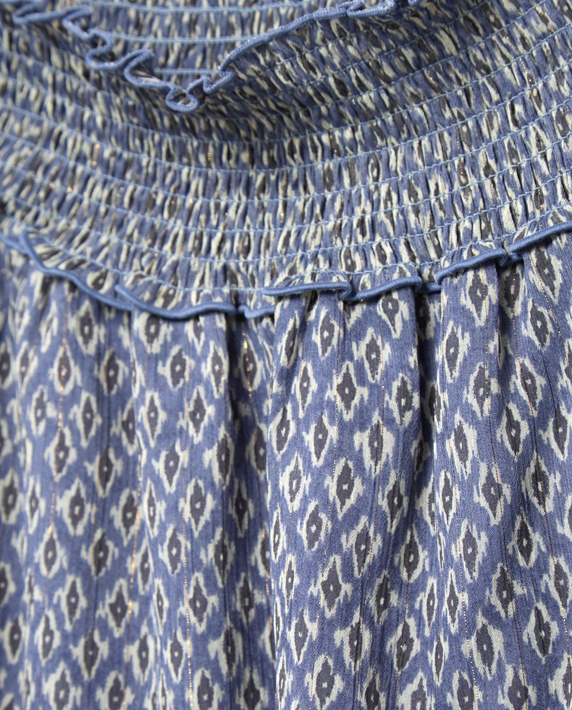 Blusa de Manga Comprida com Decote Caicai e Estampado Coconut El Corte Inglés Azul-2