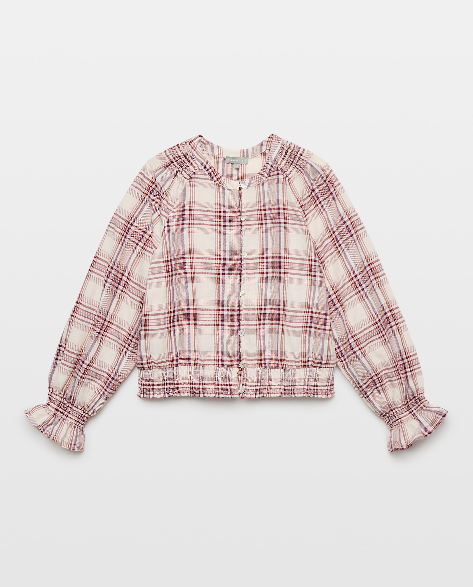 Imagem 0 de Blusa com Smock na Parte Inferior e Ombros