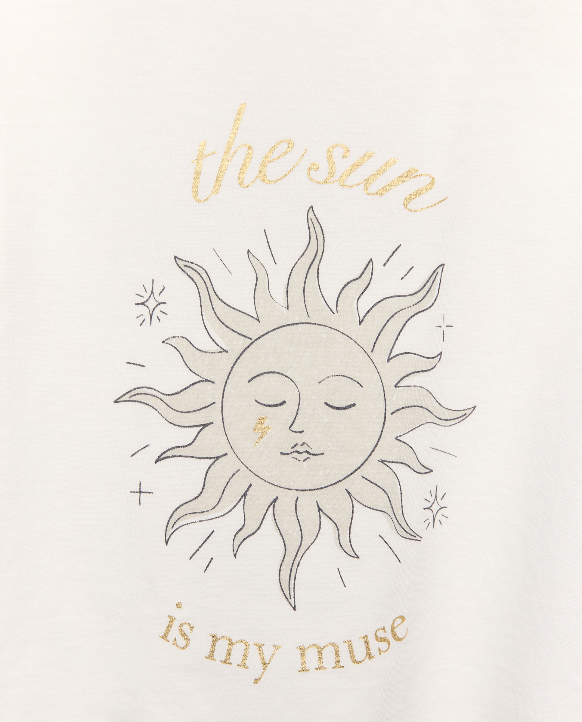 T-shirt Cropped sem Mangas e com Fantasia Coconut El Corte Inglés Branco-marfim-6