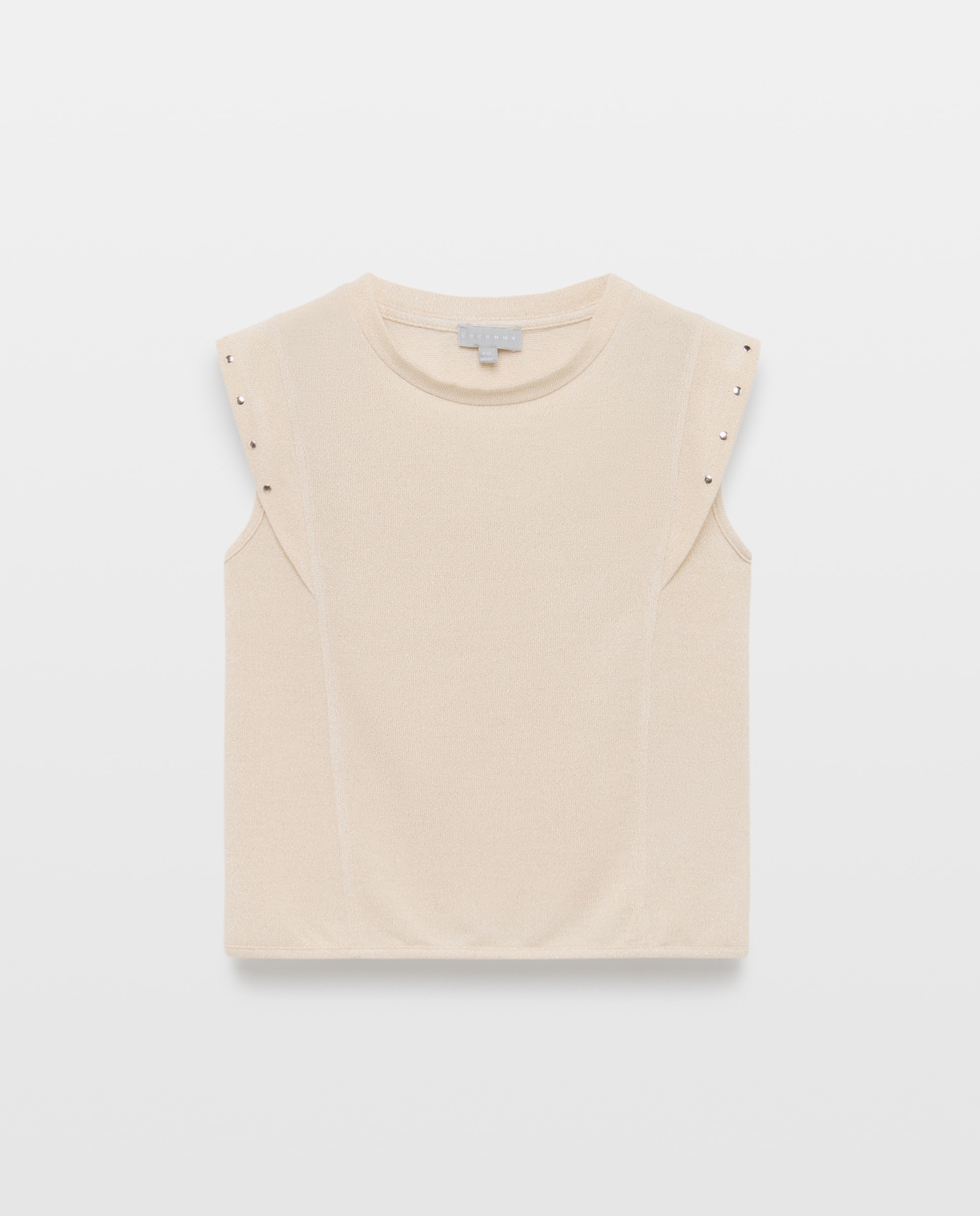 Imagem 0 de T-shirt de Fio Metalizado com Adorno de Tachas