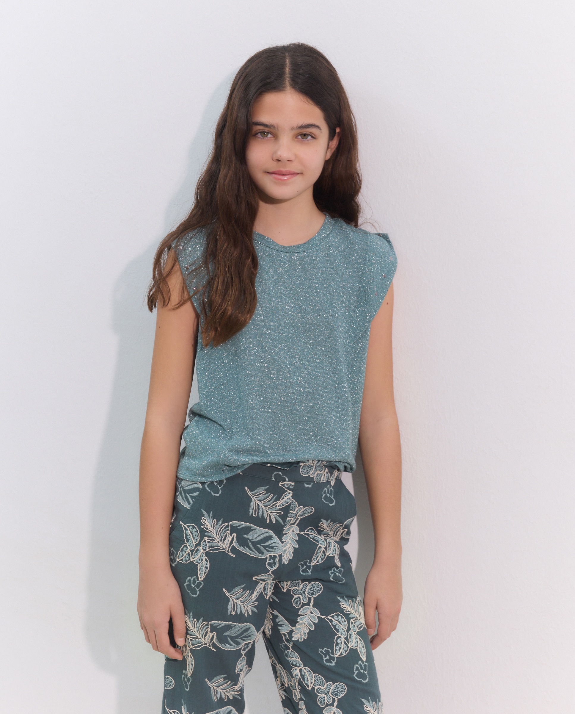 T-shirt de Fio Metalizado com Adorno de Tachas Coconut El Corte Inglés Sabão-1