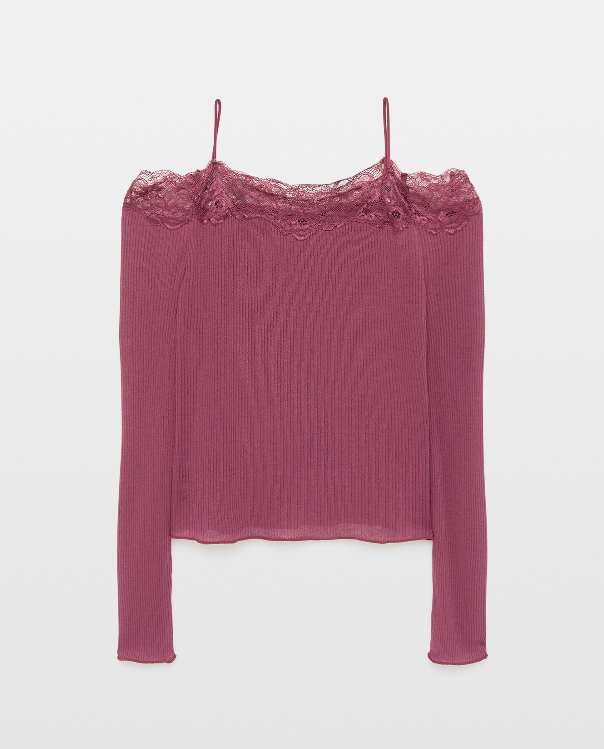 Camiseta de niña básica hombro destapado - Coconut El Corte Inglés - 291 Berenjena 291 Berenjena-5