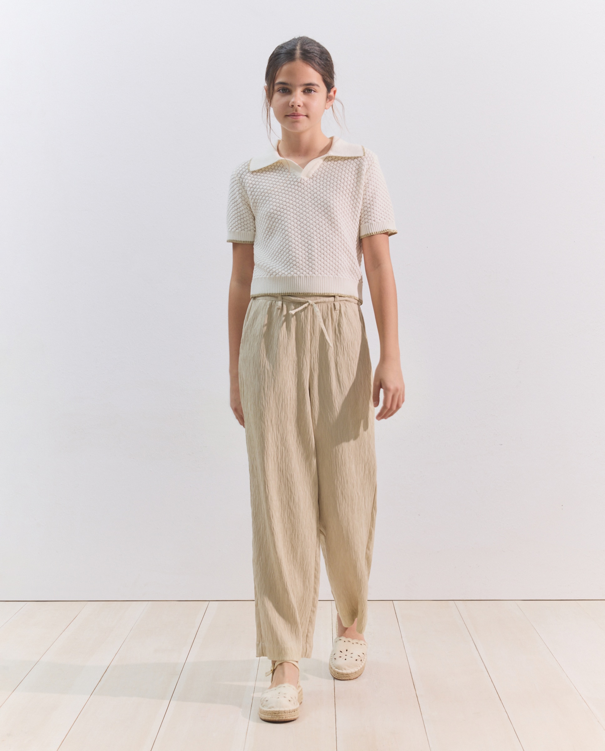 Imagem 0 de Calças Fluídas Enrugadas